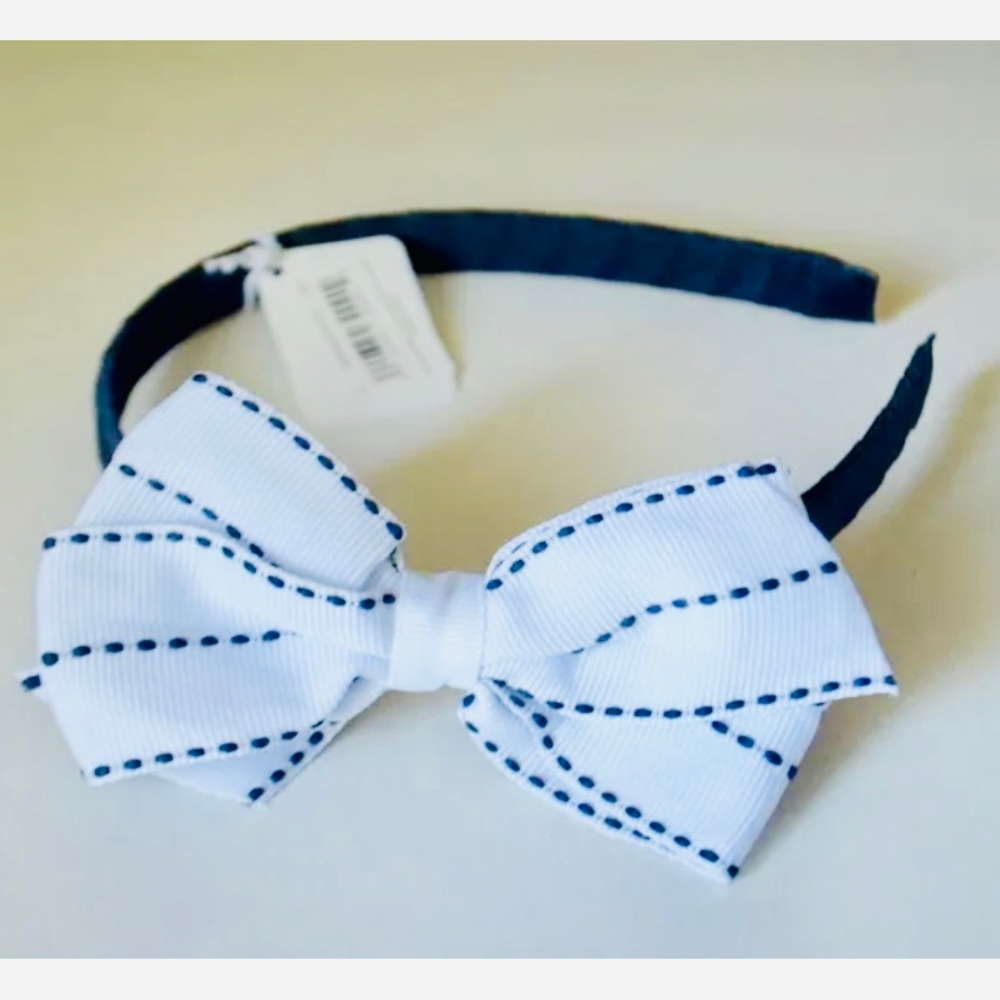 NWT The Children’s Place Girls White Bow Headband
